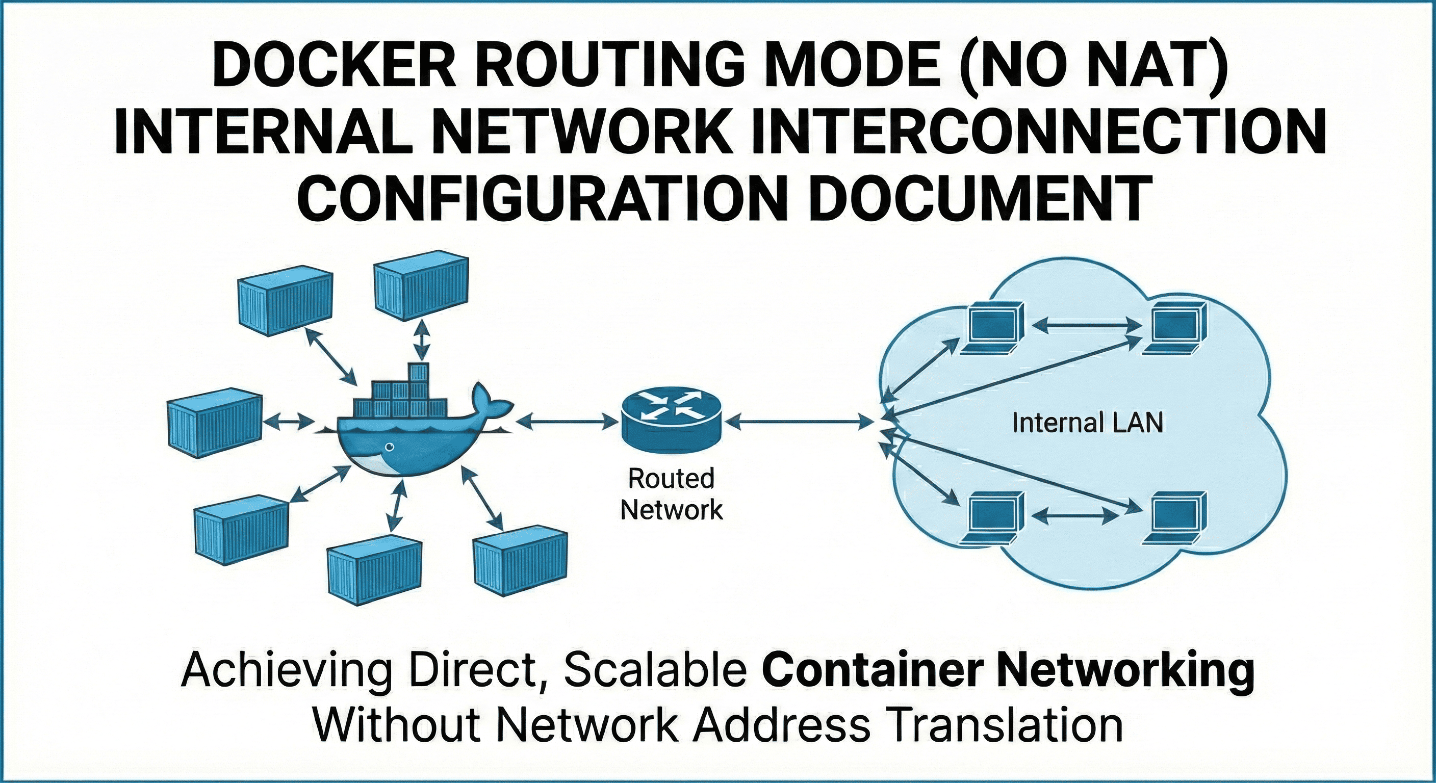 Docker 路由模式（No NAT）内网互通配置文档